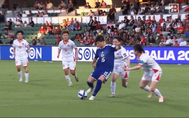 “神トラップ”に驚愕！なでしこFWの超速スーパーゴールが「マジでワールドクラスだ」「美しい」藤野あおばが衝撃弾【女子アジアカップ】