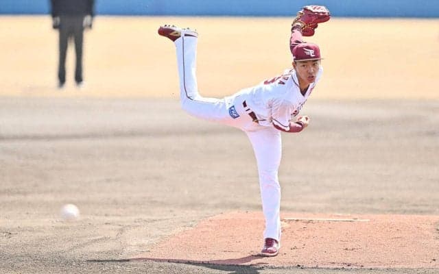 【楽天】ドラ１藤原聡大が開幕ローテ入り前進「初回から変わらずいい出力で投げられた」５回０封