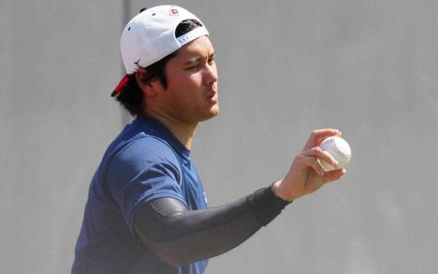 【WBC】大谷翔平がライブBP登板　若月、森下、小園ら相手に中6日の実戦形式で投げ込み