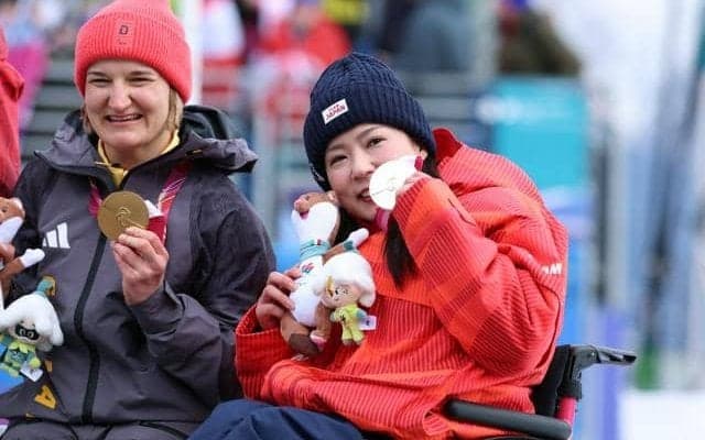 村岡桃佳が通算11個目のメダルで冬季日本勢1位　今大会2個目の銀