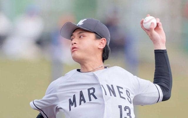 ロッテ・ドラ２毛利、４回２失点　渡部にはソロ被弾「先頭の入り大事にしていかないと」　明大同期の小島と２打席対決「抑えられてよかった」