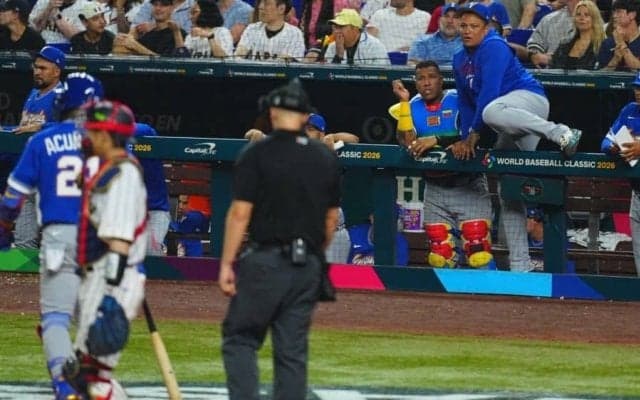 アクーニャJr.、三振判定に“ブチギレ”　一塁審判に叫び…3冠王カブレラ氏らベネズエラ陣営不満