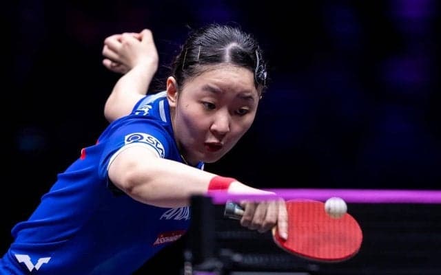 張本美和、大藤沙月を4－1撃破に「早い段階での戦術が大事だった」　注目の同士討ちを制した17歳が初優勝に王手【WTTチャンピオンズ重慶】