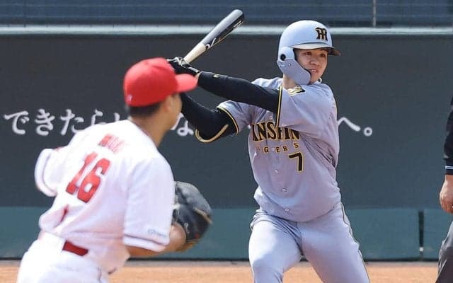 【阪神】23年侍で世界一の中野拓夢「前を打つ自分の役割も大事に」今季も佐藤＆森下につなぐ！