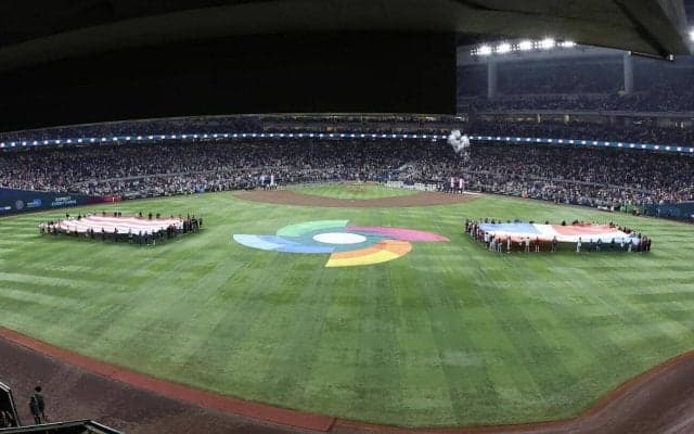 【WBC】ジャッジも天を仰ぐ…ドミニカ共和国ロドリゲスのホームランキャッチに球場歓喜にわく