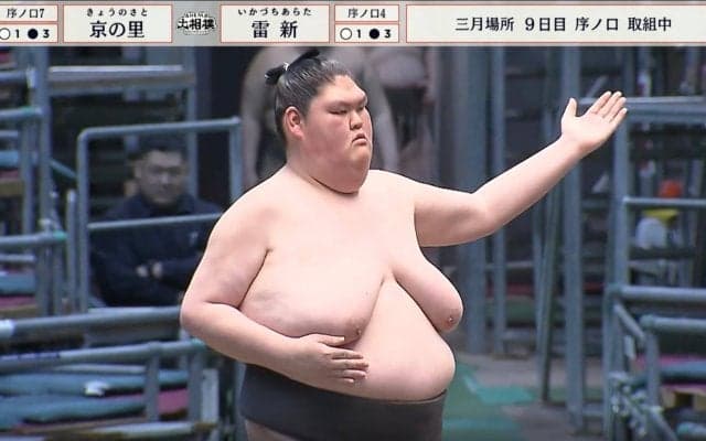 「足は美脚」152キロ巨漢力士の“細すぎる手足”が話題「腹と胸に特化してる」「不思議なフォルム」驚く声