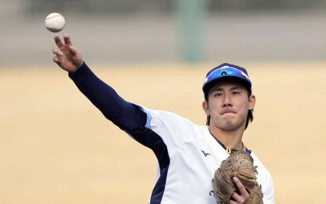 【西武】高卒２年目の福尾遥真が1軍に合流　期待の若手が試合前の全体練習に参加