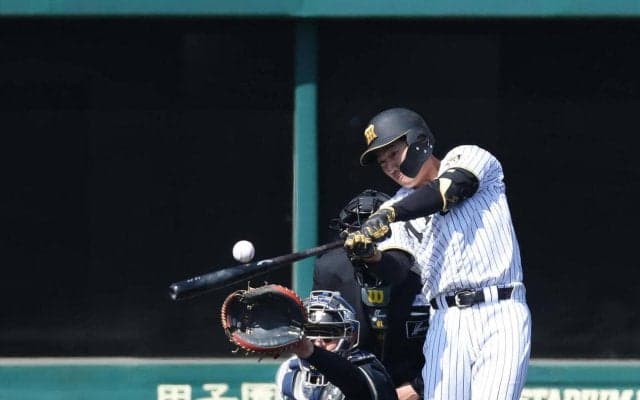 【阪神】ドラ１立石正広がファーム初打席初安打　直後にチームは１点リード　先制を演出