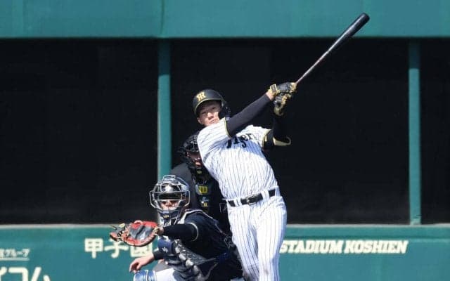 【阪神】ドラ１立石正広、プロデビュー戦初打席初安打「いいスタート切れた」本塁生還で初得点も