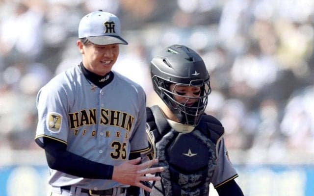 阪神・才木　坂本は「目が真っ赤。大変だな」ホーム開幕バッテリー“予行演習”５回１失点「全体的に良かった」