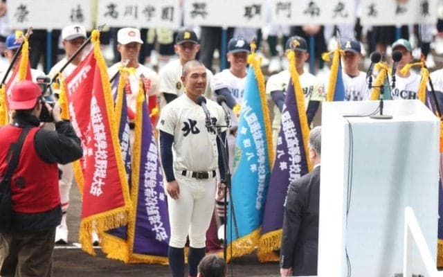 北照・手代森がセンバツ選手宣誓リハ「一番尊敬している」同校初の選手宣誓、元プロＯＢへの思い語る