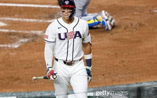 敗れたアメリカ代表、主将ジャッジは呆然、ベンチから動けず　3三振と大ブレーキ　「ドリームチーム」もベネズエラに敗れ世界一奪還は果たせず【WBC】