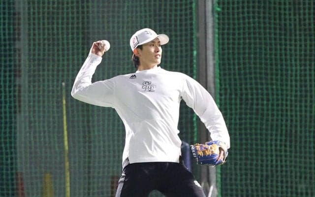 【ソフトバンク】牧原大成「いい伝統」WBC敗戦後ベンチきれいに「眠たい」中、フリー打撃で汗