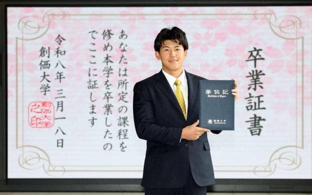 【阪神】立石正広「生き方」学んだ創価大を卒業「早く１軍上がれるように」輝＆森下に野球を学ぶ