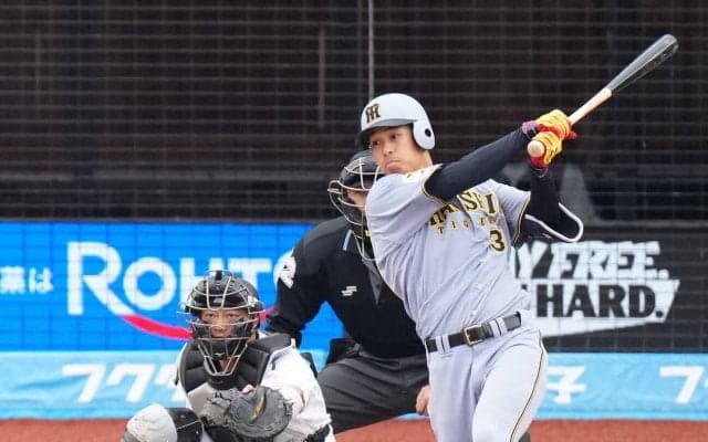 【阪神】岡城快生が途中出場で５戦連続安打「初球から振っていくだけ」開幕１軍へ反省も忘れず
