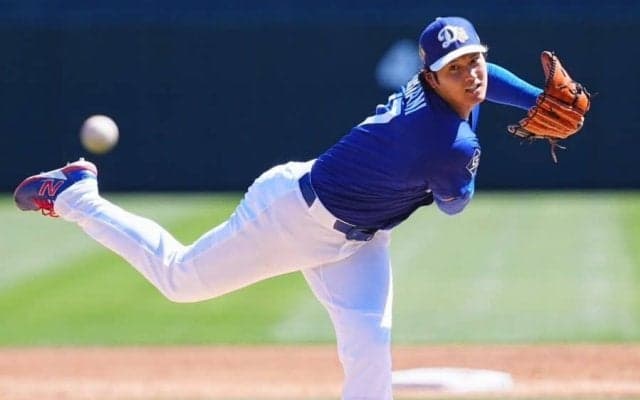 大谷翔平、OP戦初登板は5回途中4K無失点　気温37度も最速161キロ…観客から拍手喝采