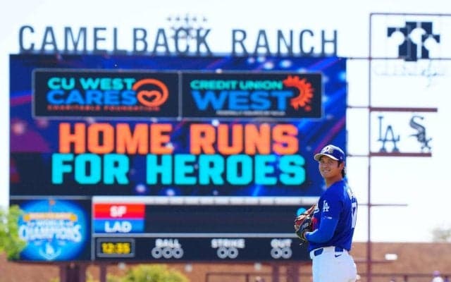 大谷翔平がオープン戦に先発登板　５回途中４Ｋ無失点の快投　最速161キロ、万全アピール