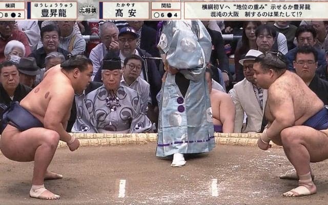 「高安は“行ってもいいぞ”という感じだった。豊昇龍が…」“25秒”にらみ合い直前の気になる動きを識者が指摘 横綱が2敗を死守で“荒れる春場所”大混戦