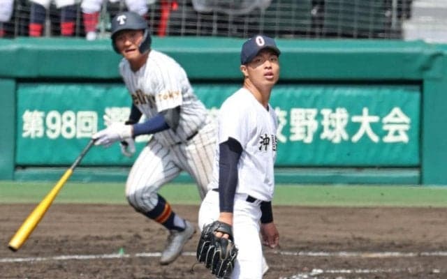 昨夏優勝の沖縄尚学が逆転負け　八回にプロ注目左腕の末吉が４失点（自責点２）　夏春連覇の夢散る