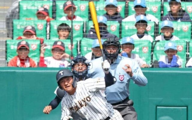 帝京が大金星　１１年夏以来、１５年ぶりの甲子園勝利　八回に一挙４得点で逆転　金田監督は甲子園初出場初勝利　左腕の仁礼パスカルジュニアが好投