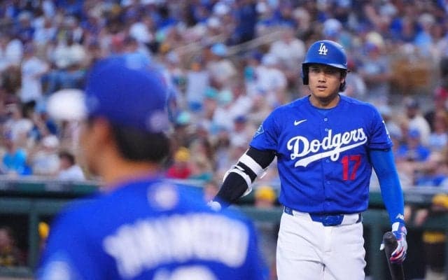 大谷翔平、３打数無安打で途中交代　パドレスとのオープン戦「1番DH」、試合前には投手調整