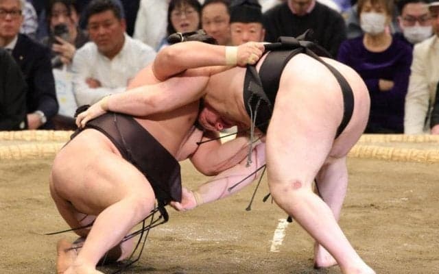 安青錦が執念の７勝目　霧島撃破で勝ち越しに望み　直接対決でのＶは許さず　負け越し危機から２連勝で千秋楽へ