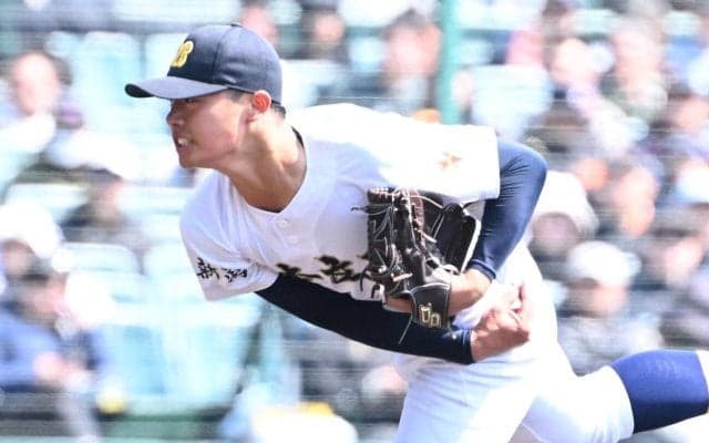 【センバツ】「７番投手」日本文理・染谷崇史「呼吸を意識」投打で新潟勢15年ぶり初戦突破導く