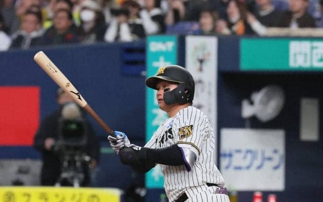 【阪神】森下翔太“侍ジャパン対決”「意識してない。普通にやりました」オリックス宮城から二塁打