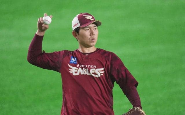【楽天】右腕の張りで21日途中降板の西口直人、巨人戦の試合前練習に参加