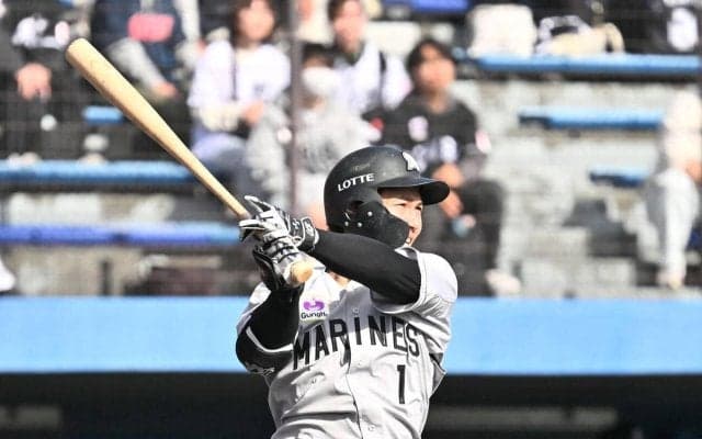 【ロッテ】藤原恭大、西川史礁、続けて打席で球が直撃でヒヤリ　大事に至らずそのまま守備へ