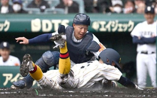 帝京長岡のホームスチールに甲子園がどよめく　惜しくもタッチアウト　元日本ハム・芝草監督が奇策繰り出す