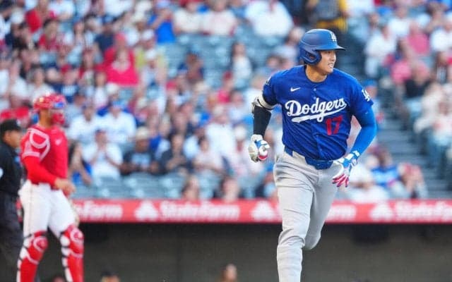 大谷翔平、第３打席は走者一掃の適時二塁打　約188キロ弾丸ライナー放つ　OP戦「1番DH」