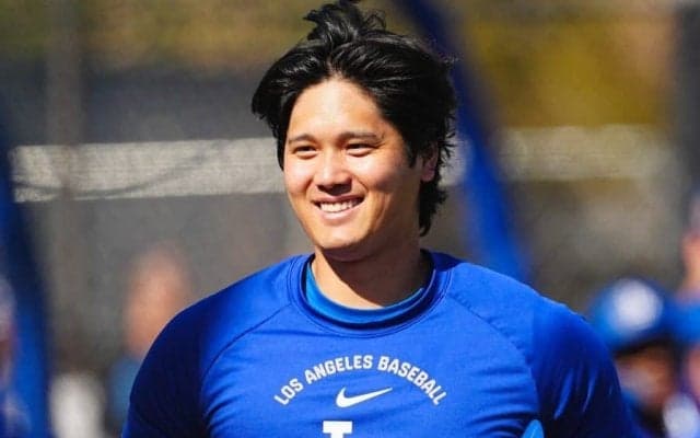 大谷翔平の「スッキリも好き」　開幕目前ついに…首元の変化にファン注目「あらかわいい」