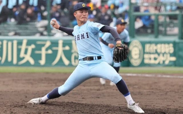 ｢この2年間で一番良かった｣近江のプロ注目右腕を指揮官も太鼓判！大舞台で示した確かな成長！【センバツ】