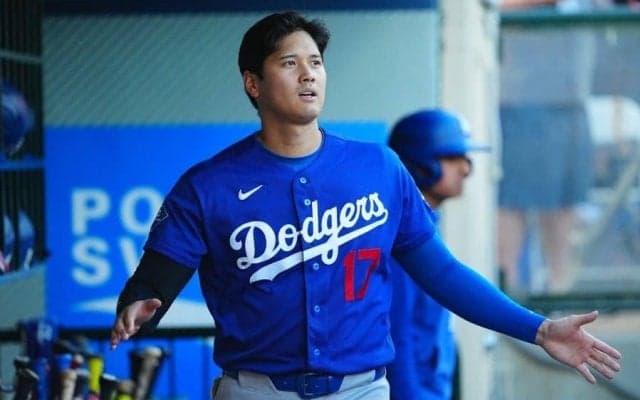 大谷翔平が188キロ二塁打、1安打3打点で途中交代　開幕5戦目に今季初登板へ
