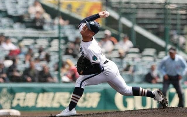 高川学園の右腕・木下、持ち味発揮　鋭いスライダーで三振積み上げ