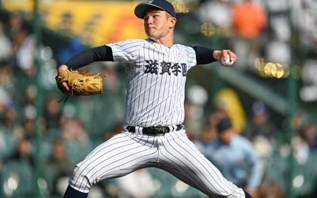 滋賀学園の奥間賢が好投　背番号「15」がエース争いに名乗り