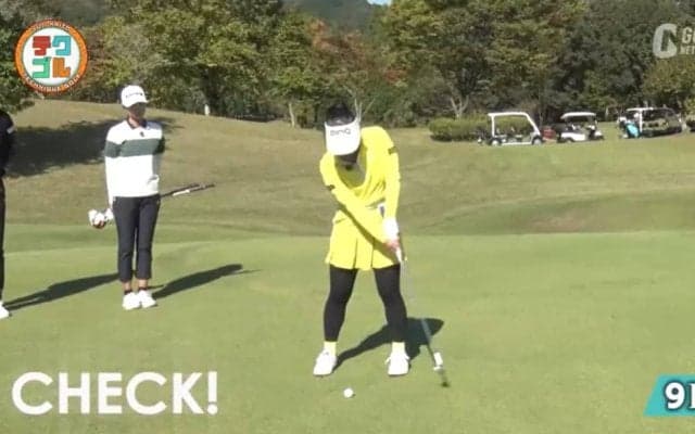 グリーン周りからのアプローチ　エッジから3ヤード以上離れている場合は9番アイアンがオススメ