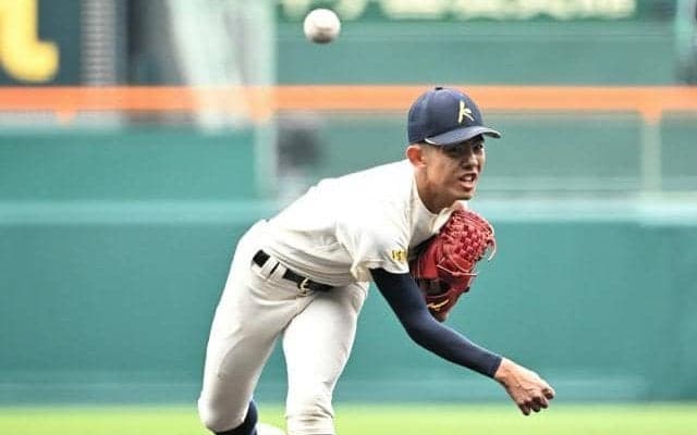 与四球一つ、抜群の制球力誇った神村学園の龍頭　悔やんだ「1球」