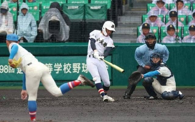 日本文理の安達、チーム唯一の安打「今までで一番楽しく野球できた」
