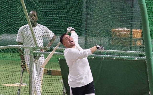 【ソフトバンク】山川穂高が全体練習後に特打「シーズン通してもできるだけ継続したい」