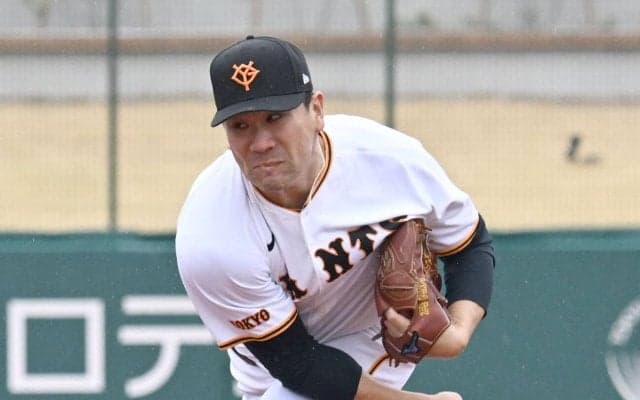 【巨人】田中将大　開幕ローテ入り決定　雨中の調整で３回２失点も「アジャストしようとやれた」