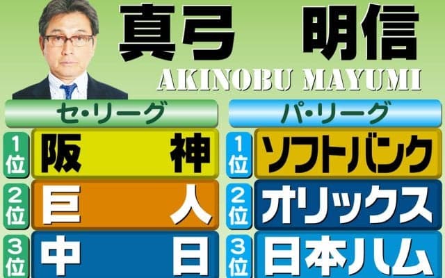 【真弓明信】虎が抜けているが…優勝争いシーズン後半までもつれるか／阪神順位予想