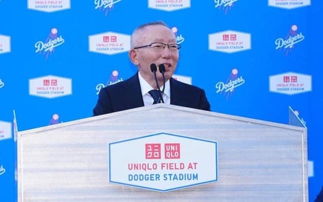 ド軍、ユニクロとパートナーシップ契約　場内名称が変更、柳井会長らが会見…巨大看板もお披露目