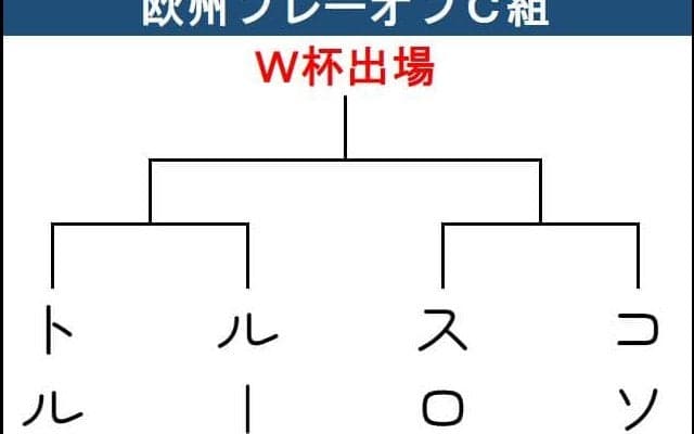 【Ｗ杯予選】欧州PO･C組　若手台頭最有力トルコはルーマニアと対戦　スロバキア－コソボ