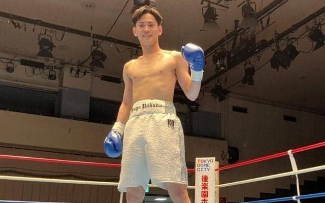 中田裕也　ＴＫＯで白星デビュー　「もっとアグレッシブで、それでいてバランスのとれたボクサーに」