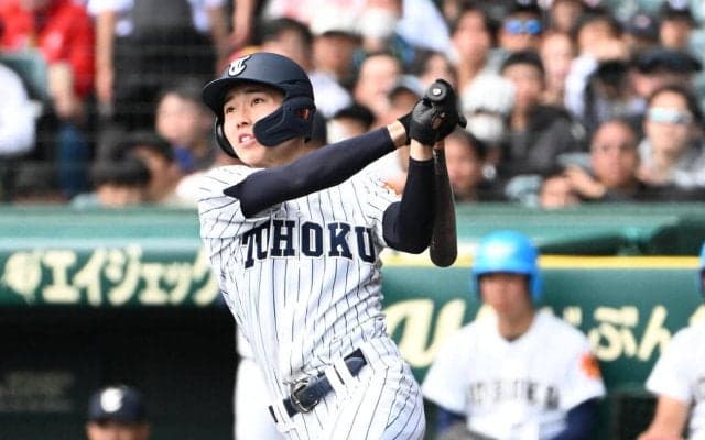 【センバツ】東北、２回戦敗退も松本叶大が佐藤前監督へ捧げる１発「天国の洋さんに届けられた」