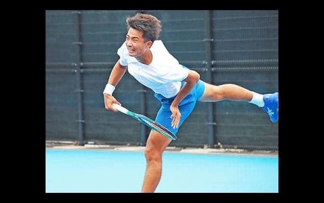  松岡隼 ストレート勝ちで初の8強 