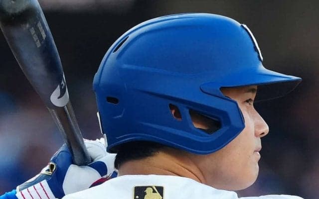 大谷翔平、開幕戦第2打席は内角速球に詰まって左飛　第1打席で今季初安打　