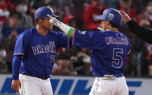 【中日】遊撃争い制した村松開人が先制打「とにかく必死でした」開幕スタメンで結果